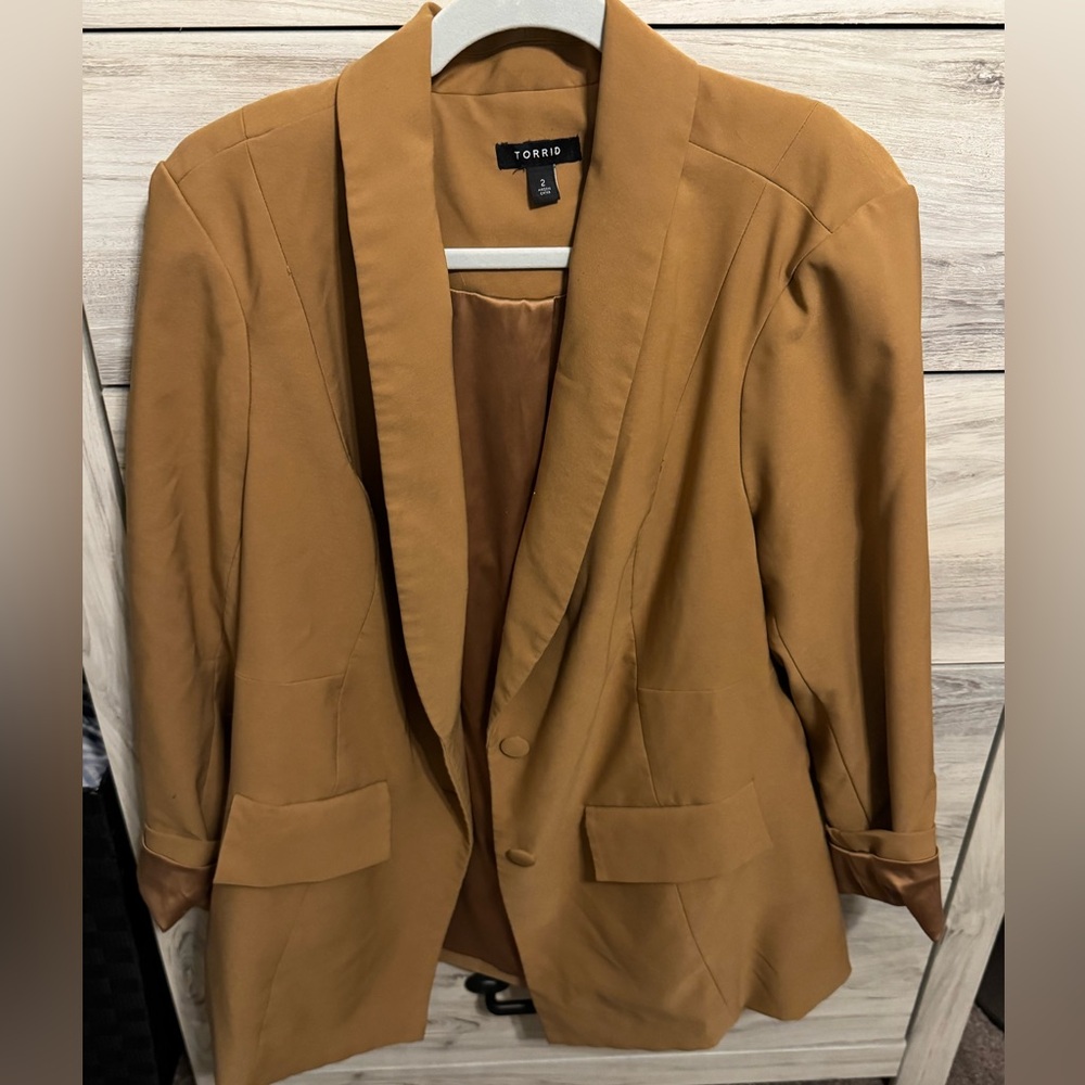 Torrid brown blazer